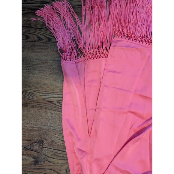 Rachel Zoe Pink Tassel Fringe Assymetrical Skirt XS - Picture 4 of 8